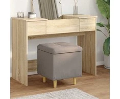 Laikymo osmanas su pagalve Taupe 40 x 40 x 45 cm audinys