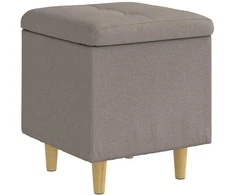 Laikymo osmanas su pagalve Taupe 40 x 40 x 45 cm audinys