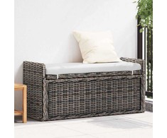 Laikymo suolas GENDT Juoda plauna 110 x 40 x 50 cm Ratanas