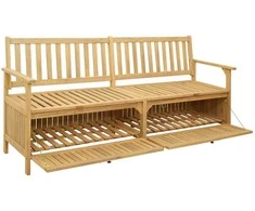 Laikymo suolas su saugykla 170 x 63 x 84 cm Solu Acacija