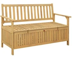 Laikymo suolas su saugykla 120 x 63 x 84 cm Solu Acacija