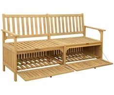 Laikymo suolas su saugykla 148 x 63 x 84 cm Solu Acacija