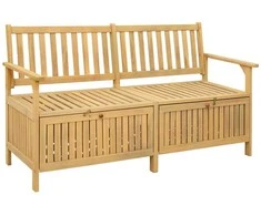 Laikymo suolas su saugykla 148 x 63 x 84 cm Solu Acacija
