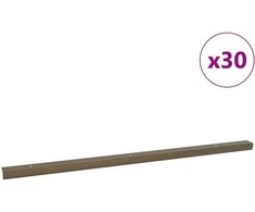 Laiptų profiliai 30 pcs Ruda 67 x 3 x 2 cm Aliuminis