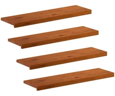 Laiptų danga 4 vnt. 90 x 25 x 2 cm Ruda Kietas ąžuolo medis