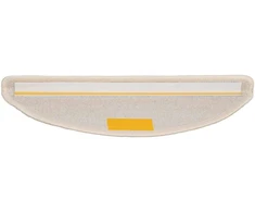 Laiptų kilimėliai, 20 vnt., 56x17x3 cm, balti, pusapvaliai