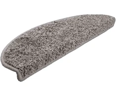 Laiptų kilimėliai, 20 vnt., pilki, 65x21x4 cm, dideli, pusapvaliai