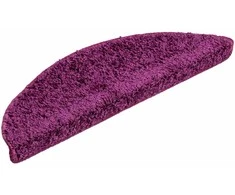 Laiptų kilimėliai, 20 vnt., 56x17x3 cm, violetiniai, pusapvaliai
