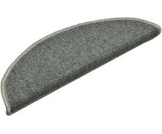 Laiptų kilimėliai, 30 vnt., 56x17x3 cm, tamsiai žali, pusapvaliai