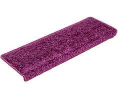 Laiptų kilimėliai, 30 vnt., 65x21x4 cm, violetiniai, stačiakampiai kraštai