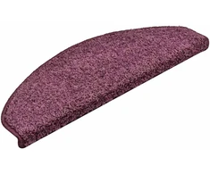 Laiptų kilimėliai, 30 vnt., 65x21x4 cm, tamsiai violetiniai, pusapvaliai, dideli