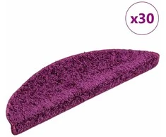 Laiptų kilimėliai, 30 vnt., 56x17x3 cm, violetiniai, pusapvaliai