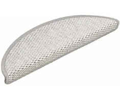 Laiptų kilimėliai Lipni Sisal-Look 30 vnt 56x17x3 cm Platina
