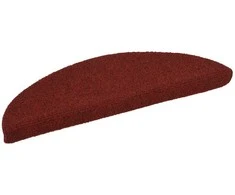 Laiptų kilimėliai, lipnūs, 20 vnt., 56x17x3 cm, bordo raudoni, pusapvaliai
