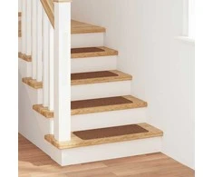 Slydimui atsparūs laiptų kilimėliai 15 pcs Geltona 60 x 25 cm