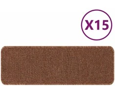 Slydimui atsparūs laiptų kilimėliai 15 pcs Geltona 60 x 25 cm