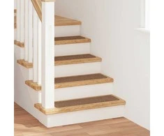 Slydimui atsparūs laiptų kilimėliai 15 pcs Geltona 75 x 20 cm