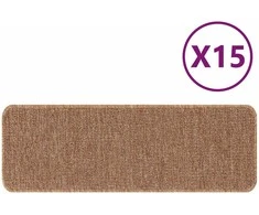 Slydimui atsparūs laiptų kilimėliai 15 pcs Geltona 60 x 25 cm