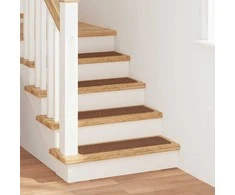 Slydimui atsparūs laiptų kilimėliai 15 pcs Geltona 75 x 20 cm