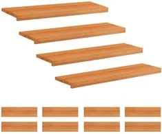 Laiptų pakopos 12 vnt. 100 x 25 x 2 cm Šviesiai rudas