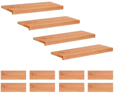 Laiptų pakopos 12 vnt. 70 x 25 x 2 cm Lakas Kietas bukas medis