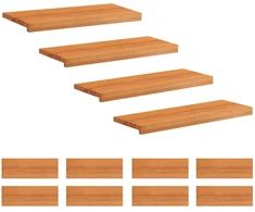 Laiptų pakopos 12 vnt. 80 x 25 x 2 cm Šviesiai rudas