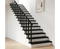Laiptų pakopos 12 vnt. 90 x 30 x 2 cm Juoda Kietas bukas medis