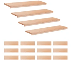 Laiptų pakopos 16 vnt. 100 x 25 x 2 cm Natūrali