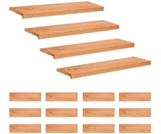 Laiptų pakopos 16 vnt. 100 x 30 x 2 cm Lakas Kietas bukas medis