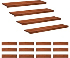Laiptų pakopos 16 vnt. 110 x 30 x 2 cm Ruda Kietas bukas medis
