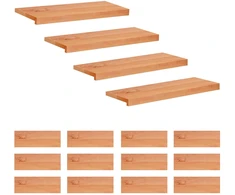 Laiptų pakopos 16 vnt. 70 x 25 x 2 cm Lakas Kietas bukas medis