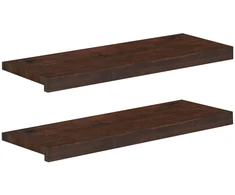 Laiptų pakopos 2 vnt. 80 x 30 x 2 cm Tamsiai rudas