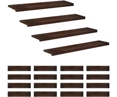 Laiptų pakopos 20 vnt. 110 x 30 x 2 cm Tamsiai rudas