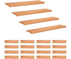 Laiptų pakopos 20 vnt. 120 x 25 x 2 cm Lakas Kietas bukas medis