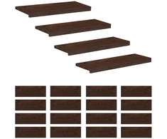 Laiptų pakopos 20 vnt. 70 x 25 x 2 cm Tamsiai rudas