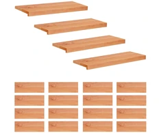 Laiptų pakopos 20 vnt. 70 x 30 x 2 cm Lakas Kietas bukas medis