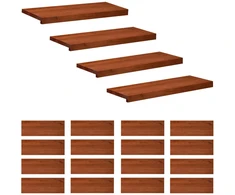 Laiptų pakopos 20 vnt. 80 x 25 x 2 cm Ruda Kietas bukas medis