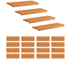 Laiptų pakopos 20 vnt. 80 x 25 x 2 cm Šviesiai rudas