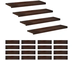 Laiptų pakopos 20 vnt. 90 x 25 x 2 cm Tamsiai rudas