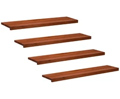 Laiptų pakopos 4 vnt. 120 x 30 x 2 cm Ruda Kietas bukas medis