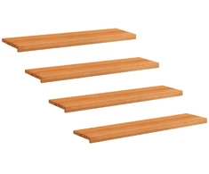 Laiptų pakopos 4 vnt. 120 x 30 x 2 cm Šviesiai rudas