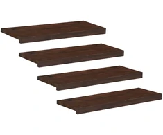 Laiptų pakopos 4 vnt. 70 x 25 x 2 cm Tamsiai rudas
