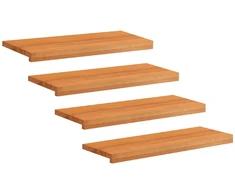Laiptų pakopos 4 vnt. 80 x 25 x 2 cm Šviesiai rudas
