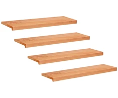 Laiptų pakopos 4 vnt. 90 x 25 x 2 cm Lakas Kietas bukas medis