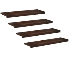 Laiptų pakopos 4 vnt. 90 x 25 x 2 cm Tamsiai rudas