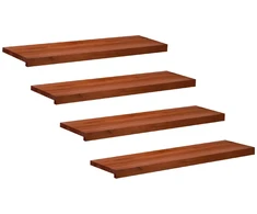 Laiptų pakopos 4 vnt. 90 x 30 x 2 cm Ruda Kietas bukas medis