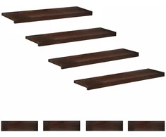 Laiptų pakopos 8 vnt. 100 x 25 x 2 cm Tamsiai rudas
