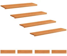 Laiptų pakopos 8 vnt. 110 x 25 x 2 cm Šviesiai rudas
