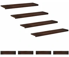 Laiptų pakopos 8 vnt. 120 x 30 x 2 cm Tamsiai rudas