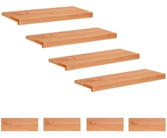 Laiptų pakopos 8 vnt. 70 x 30 x 2 cm Lakas Kietas bukas medis